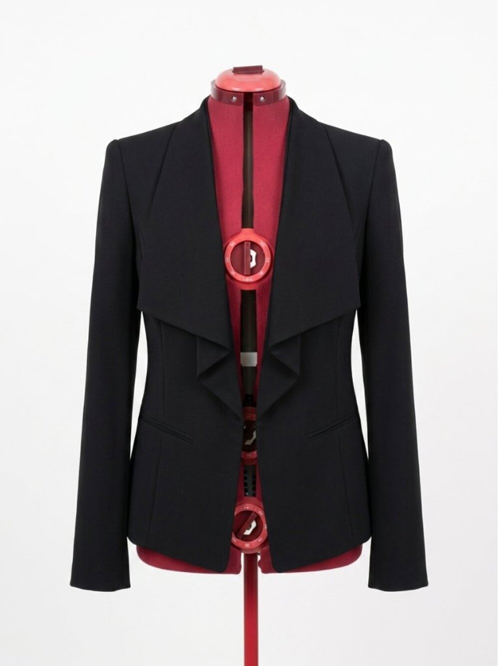 Jones New York Collection - Drape-Front Black Blazer - Size 6